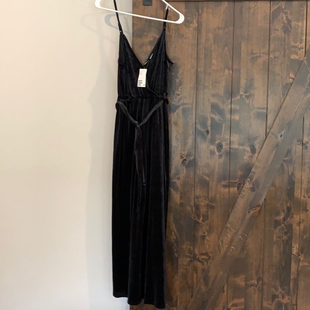 Velvet jumpsuit. With tags. NEVER WORN